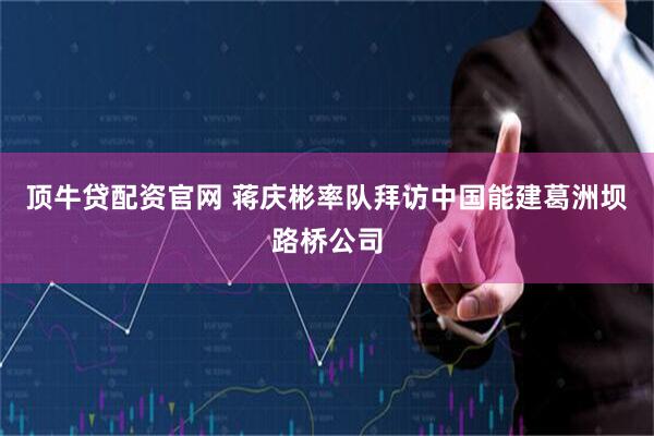 顶牛贷配资官网 蒋庆彬率队拜访中国能建葛洲坝路桥公司